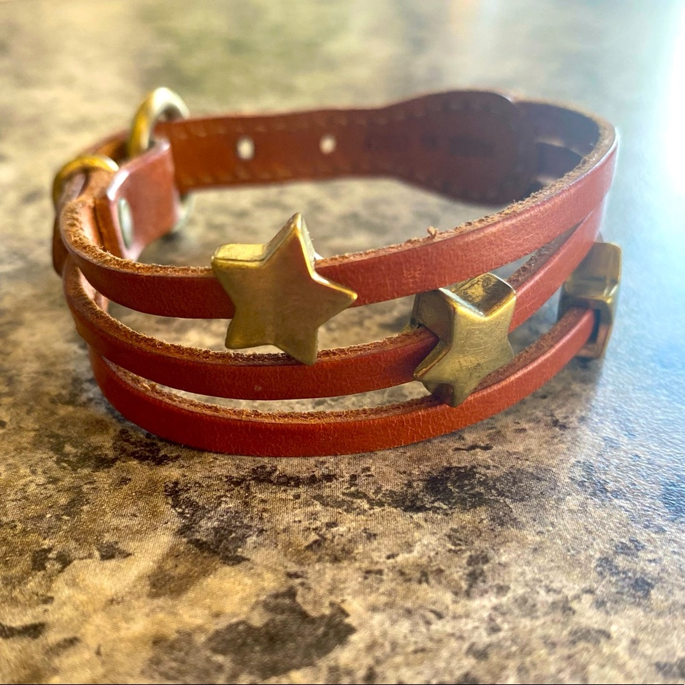 IL bisonte brown leather bracelet. Made and bought in Italy.